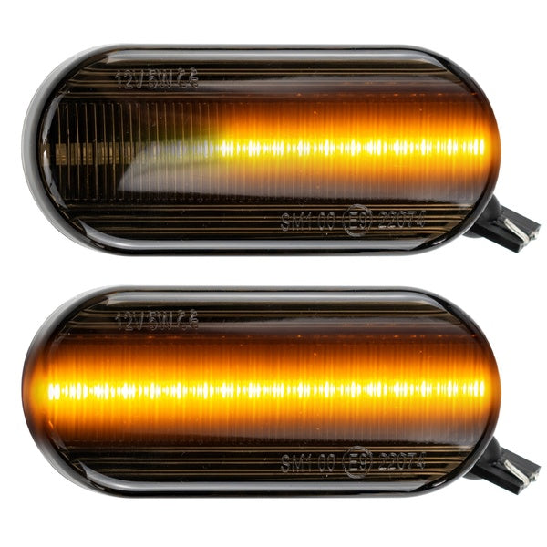 Dynamic LED Turn Signal Flashing Indicator Amber Side Marker Light For SEAT Leon 1M Ibiza 6L Cordoba Toledo For Skoda Octavia A5