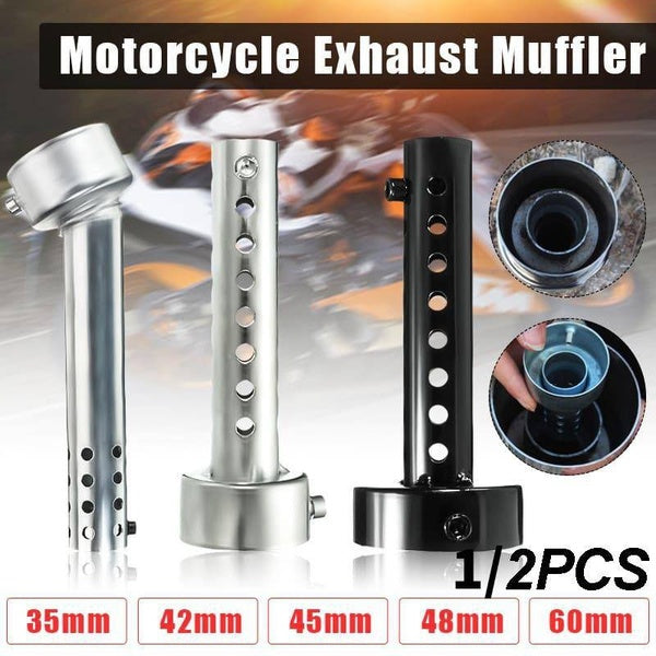 1-2pcs 35-42-45-48-60mm Universal Motorcycle Exhaust Silencer Exhaust Insert Muffler Pipe