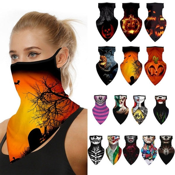 Fashion Print Face Mask Scarf Hood Face Cover Windproof Motorcycle Bike Scarf Neck Scarf Masks