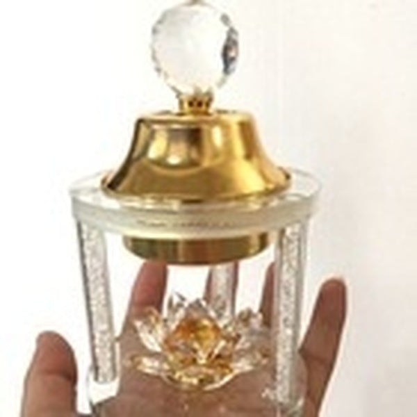 Cristal En Verre Brûleur D'encens Bâton Titulaire Plaque Brûleur Plaque Bouddhisme Bobine Lotus Encensoir Bouddhiste Temples Yoga Studios Ligne Encen