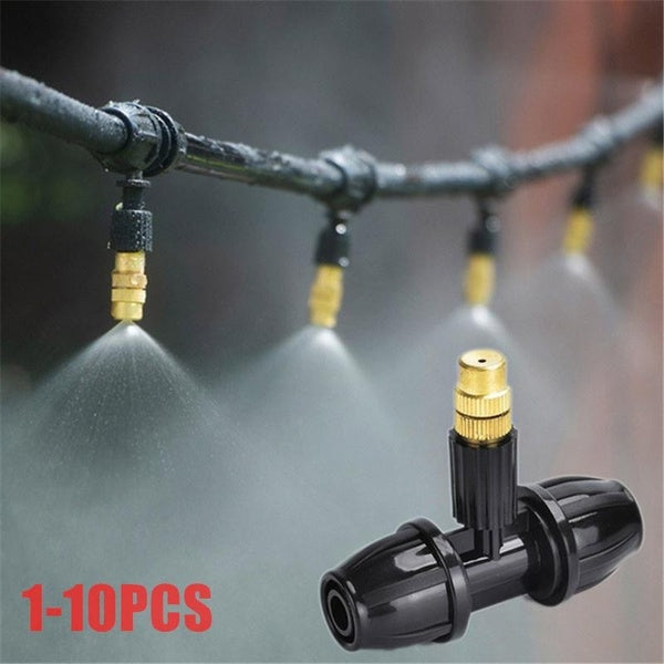 1-10pcs Automatic Watering System Household Atomizing Nozzle Plant Spraying Spray Dust Reduction Adjustable Gardening Watering Nozzle Irrigation Spri