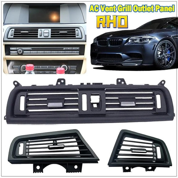 RHD for BMW 5 Series F10 F18 Replacement Car Front Console Center Fresh Air Conditioner AC Vent Grille Outlet Accessories