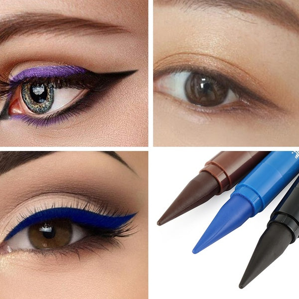1pc Waterproof Eyeliner Black-Blue-Brown Matte Long lasting Eye Makeup Beauty Tools Quick Drying Smudge-proof Eyeliner Pencil
