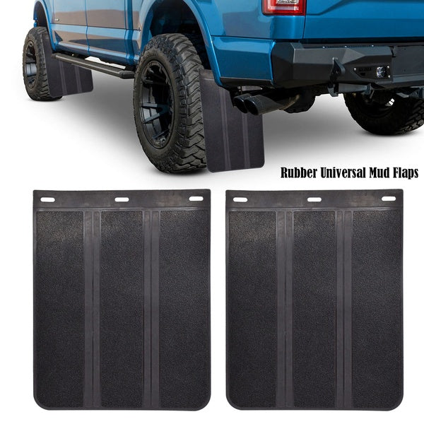 2pcs-Set Universal Heavy Duty Rubber Mudflaps Car Pickup SUV Van Truck minivans Motor Home Mud Flaps Splash Guards Mudguards Dirty Traps