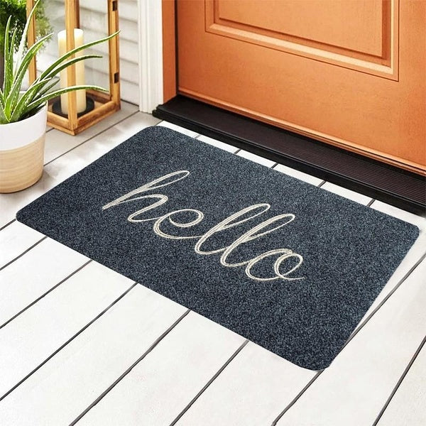 1pc Duty Durable Front Door Mat,Non Slip Wear Resistant Welcome Door Mat Garage And Entryway Floor Mat Dust Waterproof Area Rug Washable Outside Carp