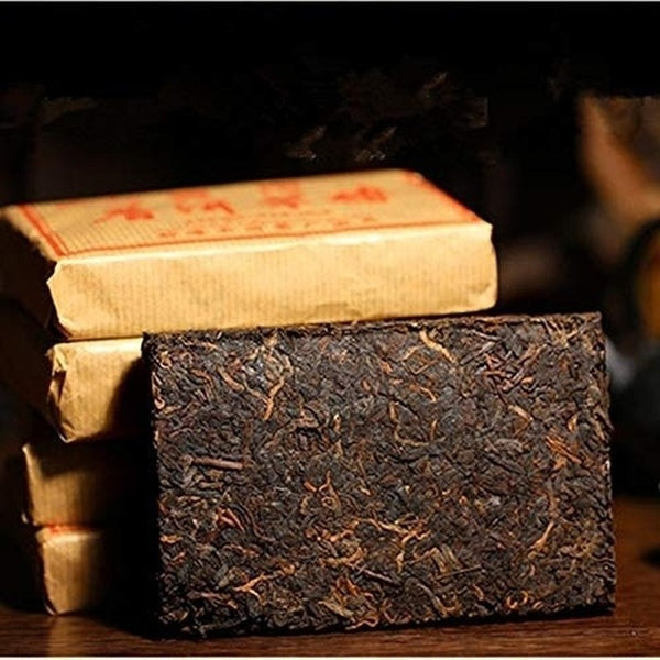 100g (0.22LB) Pu'er Tea Brick Made In CN Ripe Pu Er Tea Older Puer Tea Ancestor Antique Black Tea Chinese Tea Ripe Tea Shu Cha Puerh Tea Healthy Food
