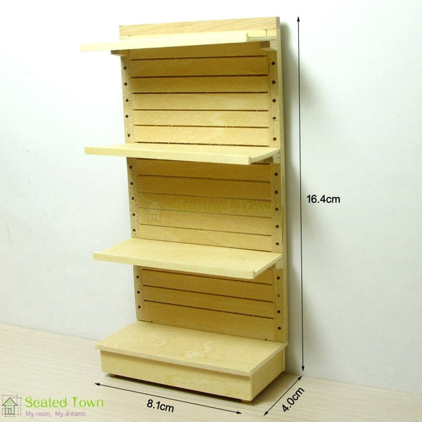 1-12 Dollhouse Miniature Furniture Wooden 3 Layer Flower Storage Rack Display Book Shelf Stand Holder Store Home Decor DIY Model