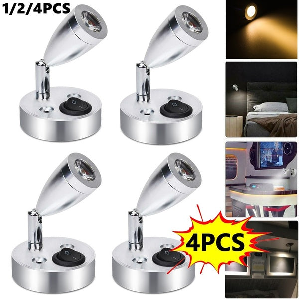 Lampe de lecture à LED 12V RV bateau lampe de chevet LED camping-car remorque camping-car éclairage intérieur projecteur applique murale lampe de nui