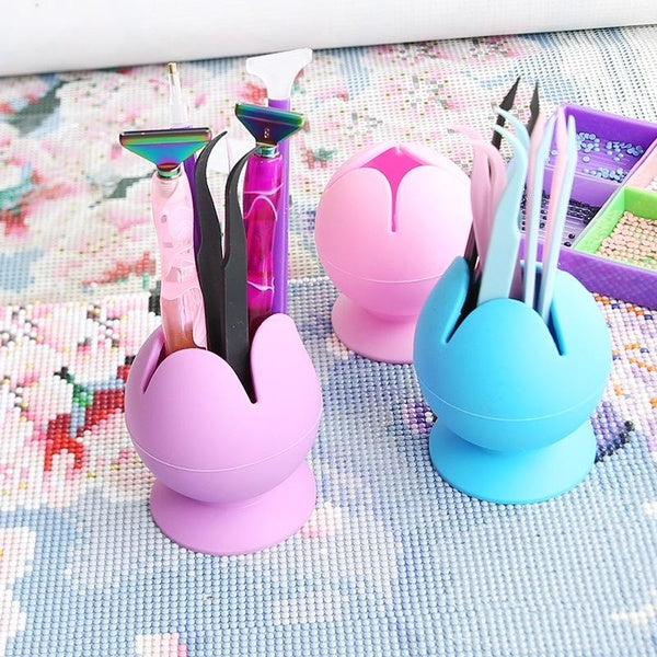 Diamond Painting Point Drill Pen Replacement Tip Storage Silicone Diamond Painting Roller Holder Diamond Paiting Accessories