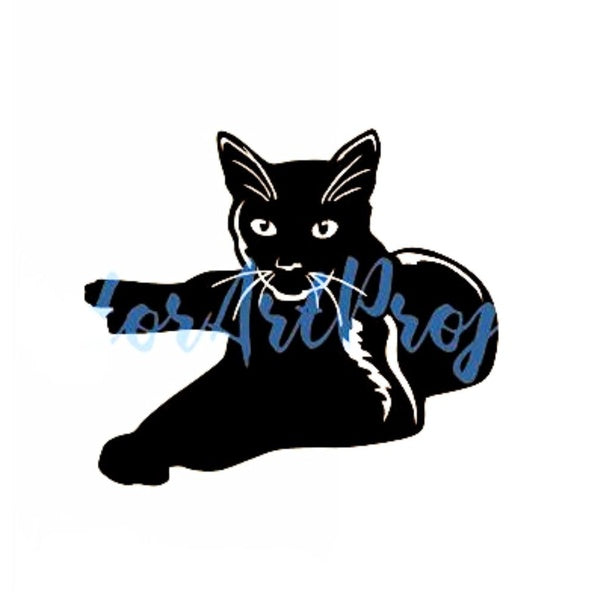 2pcs, Black Cat Night Reflective Stickers Vinyl Decal Car Window Sticker