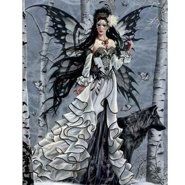 Full Fairy Women Diamond Painting Princess 5d Diy Diamond Embroidery Birds Picture of Rhinestone Decor for Home