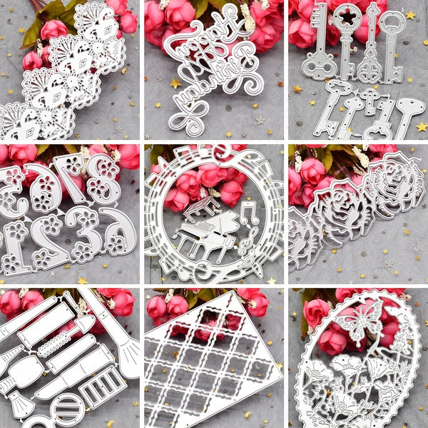 Lace Cutting Dies Background Frame Metal Die Cuts Stencil For DIY Paper Craft Scrapbooking Album Card Making