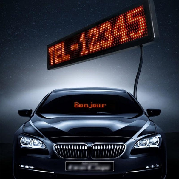 z1272 Led Car Window Screen Light 5V USB Ultra-thin LED Car Display Bluetooth Programmable LED Sign Scrolling Message For Car Rear Window Store Adver