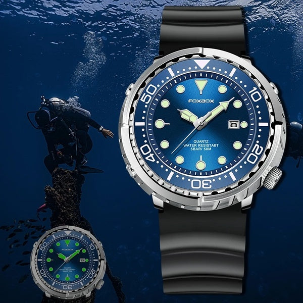 LIGE Foxbox Fashion Brand Mens Watches Luxury Silicone Sport Watch Quartz Date Clock Waterproof Wristwatch 2022 NEW