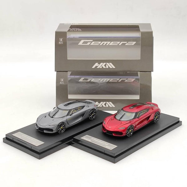 HKM 1-64 for Koenigsegg Gemera Double Door Hybrid Supercar Diecast Toys Car Models Gifts Collection
