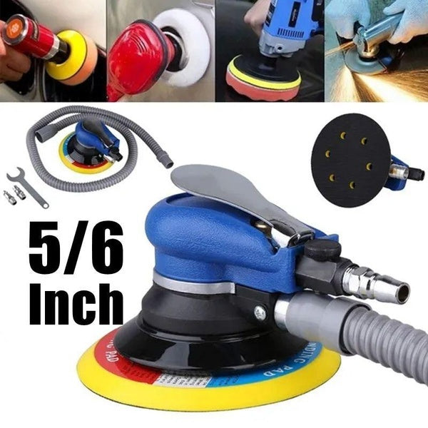 5-6 Inch Air Random Orbital Sander Vacuum 125-150mm Pad Hand Power Tool Polisher Grinding Sanding Tools