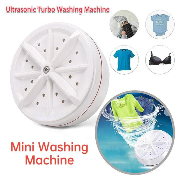 Ultrasonic Turbo Washing Machine Laundry Portable Travel Washer Air Bubble And Rotating Mini Washing Machine Mini Washing