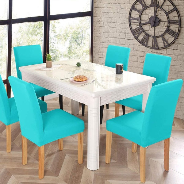 1-2-4Pcs Chair Cover Detachable Thin Solid Stretch Banquet Seat Cover Washable Slipcovers Home Hotel Supplies Gifts