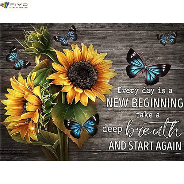 Sanflower DIY 5D Diamond Painting Full Drill with Number Kits Maison et Cuisine Mode Point De Croix Broderie Peintures Toile Photos Décoration Murale