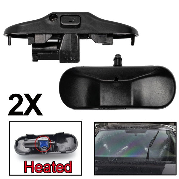 X2 Car Front Windshield Washer Nozzles Jet Heated For Audi TT A1 8X A4 B8 Q3 Q5 Q7 4L Front Window Set 2014 2013 2012 2011