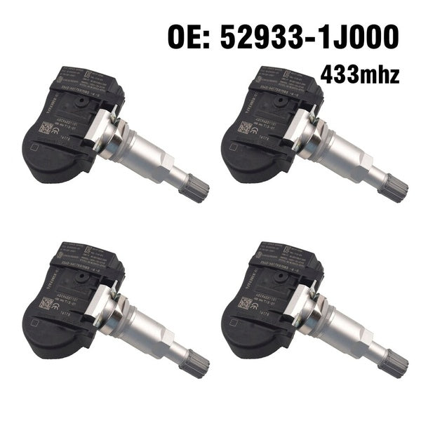 4PCS Car TPMS Tire Pressure Monitor Sensor System for Hyundai I20 2008-2014, IX20 For KIA Optima 2011-2015, Sorento Soul Venga