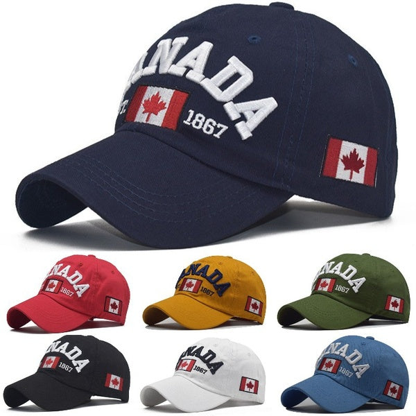 Cotton Gorras Canada Baseball Cap Flag Of Canada Hat Adjustable Mens Baseball Caps