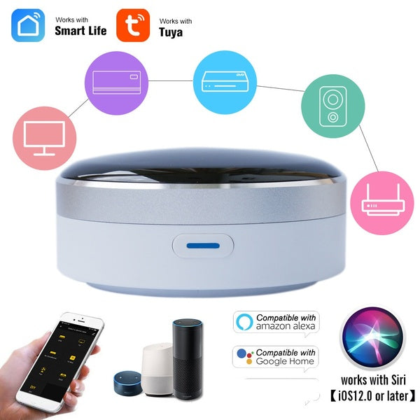 Universal IR Smart Remote Control WiFi + Infrared Home Control Hub Tuya App Works with Google Assistant Alexa Siri