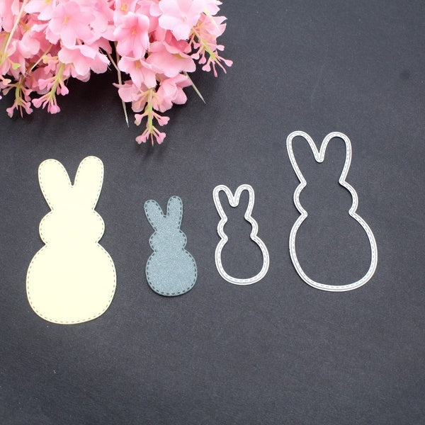 DIY Mignon Lapin Sautant Métal Découpage Matrices pour la Fabrication de Cartes Scrapbooking Gaufrage Coupes Pochoir Artisanat Matrices
