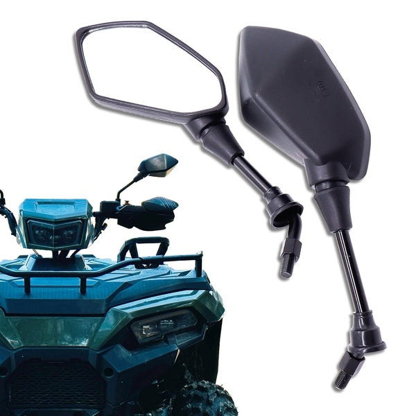 2 pièces rétroviseurs de guidon universels moto vélo e-bike Scooter ATV vue arrière rétroviseur latéral vis 8mm 10mm miroir personnalisé convexe