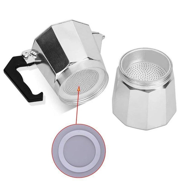 1-2-3-6-9-12cups Silicone Seal Ring Flexible Washer Gasket Ring Kitchen Coffee Parts Makers Accessories