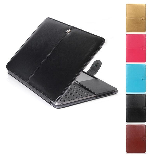 PU Leather Laptop Back Book Sleeve Bag Case Cover for MacBook with Stand Function 13.6 Air A2681 16.2 Pro 14.2 Pro Air 13 15 Retina 12" Pro 13-15"