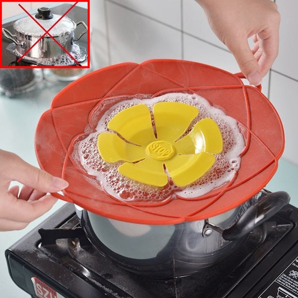 Silicone Lid Spill Stopper Cover For Pot Pan Boil Over Safeguard Kitchen Accessories Cooking Tools Home Multi-Function Cookware Household Supplies 10