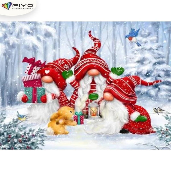 Dwarf DIY 5D Diamond Painting Full Drill with Number Kits Home and Kitchen Fashion Mosaic Diamond Painting Canvas Wall Decoration Gift Crafts for Adu