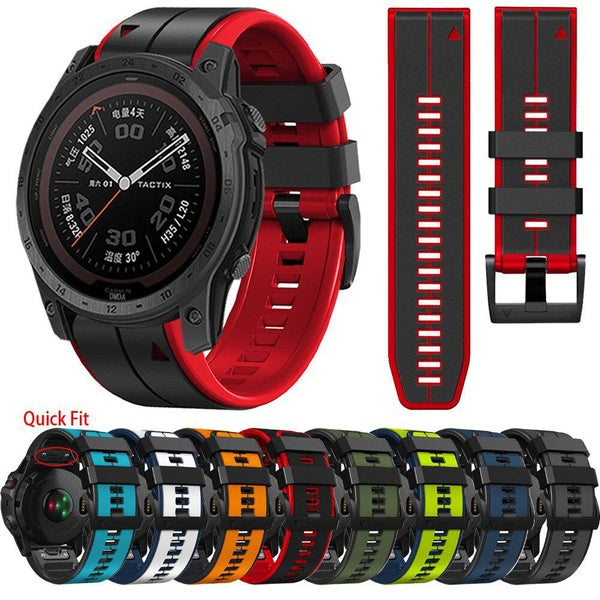 Bracelet à ajustement rapide 22-26mm pour garmin Tactix 7 Pro Smartwatch Bracelet en silicone de sport pour garmin Quatix 7 7X 6 5 3 Bracelets