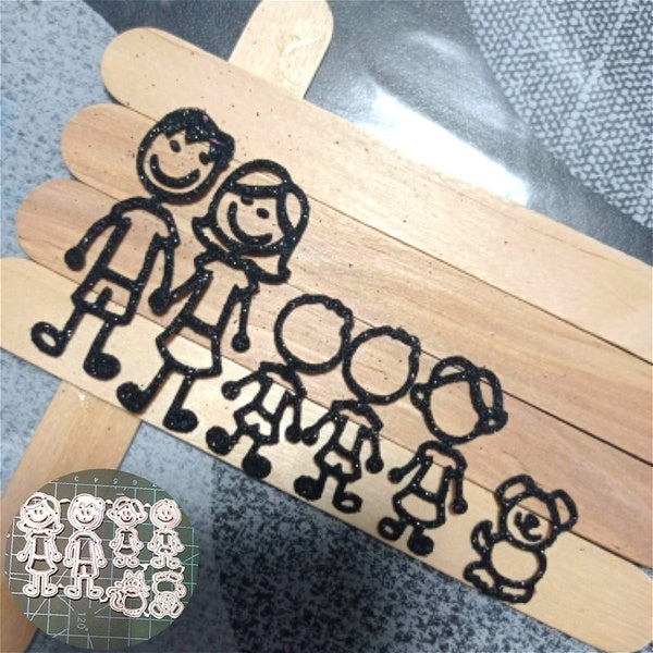 Membres de la famille matrices de découpe en métal nouvelles matrices Scrapbooking nouveautés matrices de découpe artisanale pour la fabrication de c