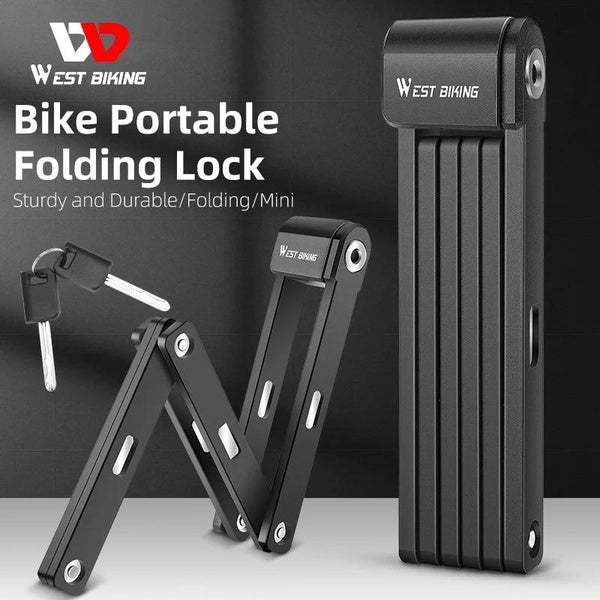 WEST BIKING - serrure antivol pliable pour vélo, Portable, moto, Scooter électrique, serrure de'sécurité, haute'sécurité, étanche