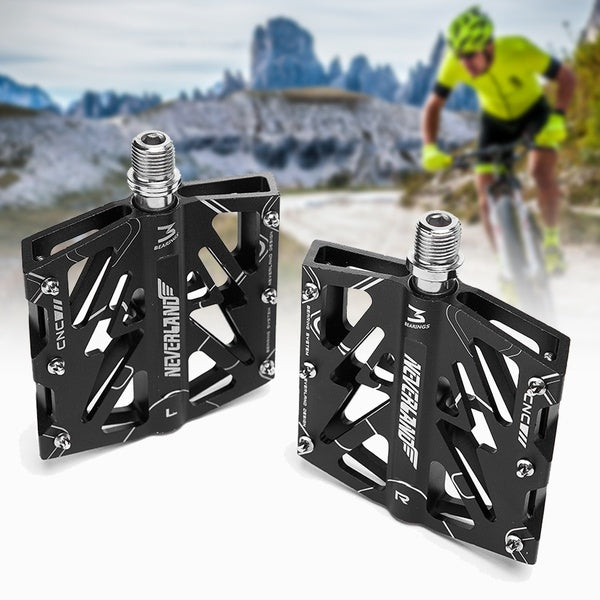 NEVERLAND Noir VTT Pédale Antidérapant CNC Plate-Forme De Vélo Pédales Plates pour Route Montagne BMX VTT Vélo