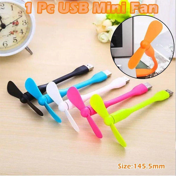 1 Pc USB Mini Flexible pliable Portable ventilateur à main pour batterie externe ordinateur Portable chargeur été Gadget ventilateur