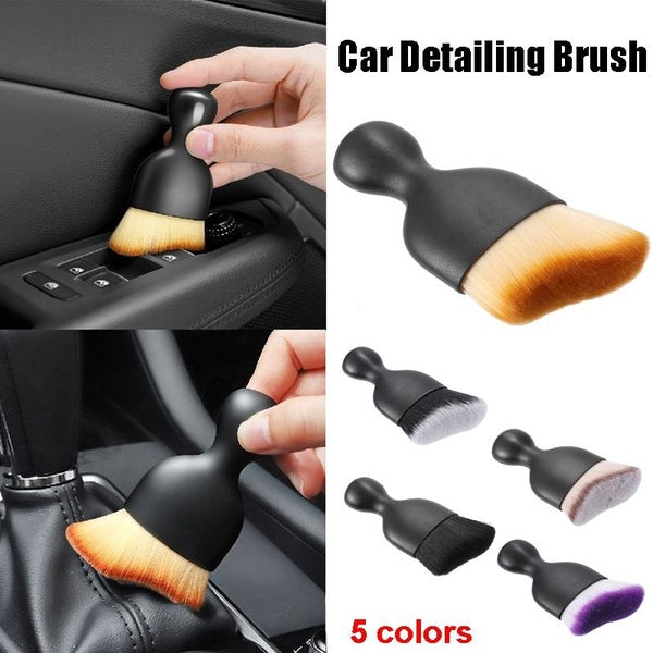 1PC Car Interior Cleaning Tool Air Conditioner Air Outlet Cleaning Soft Brush Car Brush Car Crevice Dust Removal Artifact Brush