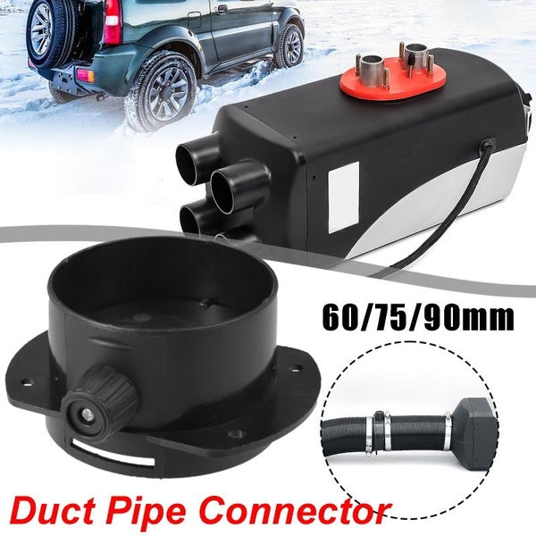 60-75-90mm Diesel Heater Air Vent Ducting Joiner Outlet Splitter Connector