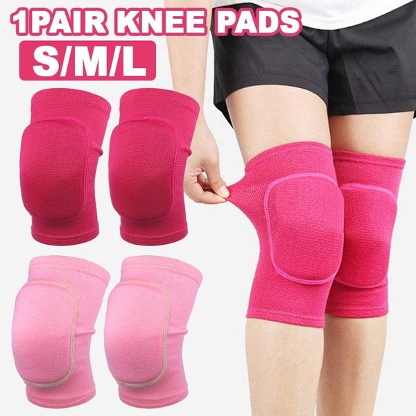 1 Pairs Sporting Protective Knee Pads Breathable Flexible Sponge Knee Brace Sleeves For Dancer Volleyball Football Yoga Tennis Running Cycling Workou