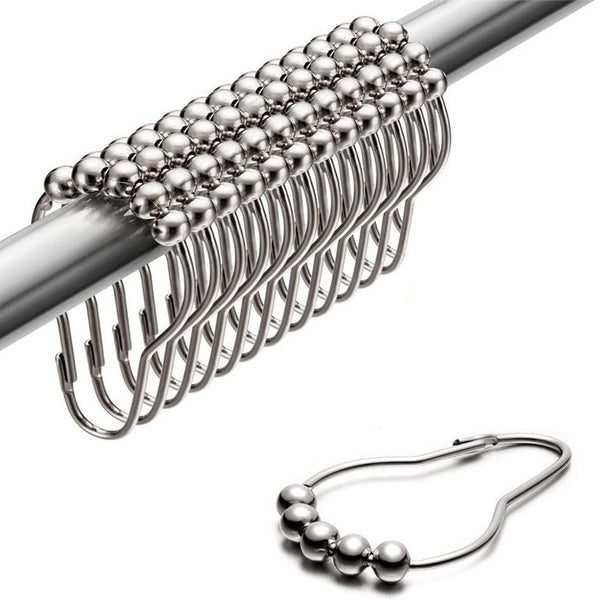 5-10 Pcs Metal Curtain Rings Hanging Hooks for Curtains Rods Pole Voile Heavy Duty Rings