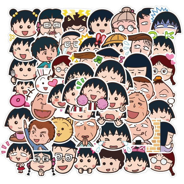 Chibi Maruko-chan stickers graffiti sticker Decals (15-50 Pcs-set)