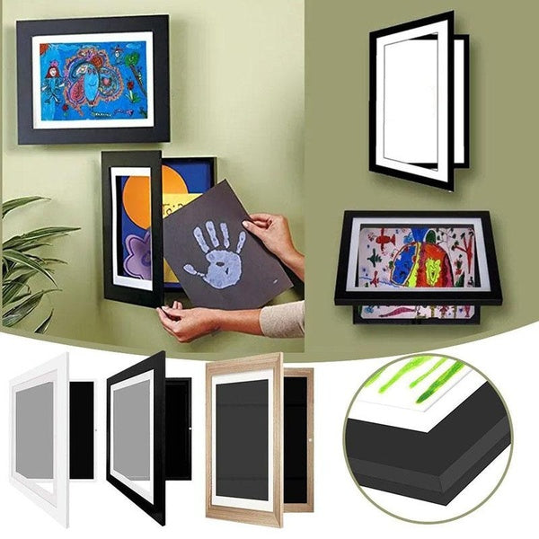 Children Art Frames Magnetic Front Open Changeable Kids Frametory for Poster Photo Drawing Paintings Pictures Display Home Decor Store Photo Frames