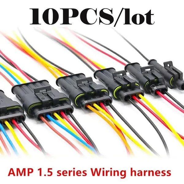 1-2-3-4-5-6Pin Car Waterproof Electrical Connector Plug with Electrical Wire Cable Car Auto Truck Wire Harness