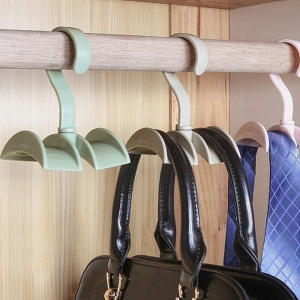 Bag Holder Storage Rack Wardrobe Rack Hook Tie Rack Bag Hook Rotated Storage Rack For Slings,backpacks,scarves,ties,belts Hanger Hook