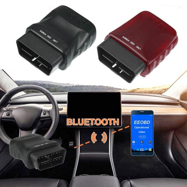 X AUTOHAUX OBD2 Scanner Engine Code Reader V1.5 OBD2 Scanner Bluetooth 4.0 OBD 2 Car Diagnostic Tool for IOS Android PC ELM 327 Scanner OBDII Reader