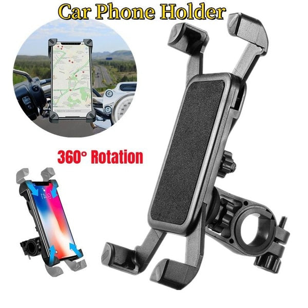 Universal Car Phone Holder Motorcycle Bike Handlebar Mount Holder for iPhone 15 Pro max xiaomi HUAWEI Samsung smart phone 360 Degree rotate Car GPS N