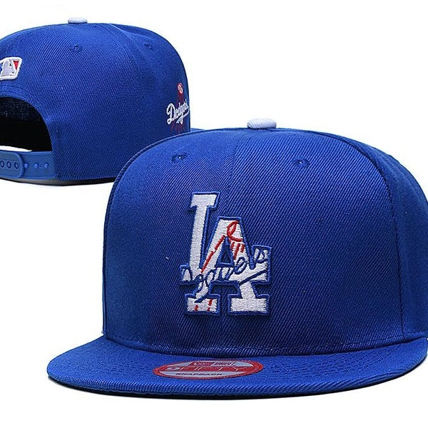 Classic Men Women Casual Cap Outdoor Snapback Baseball Adjustable Hat Fashion Hip Hop Blue Caps Embroidery LA 5 Panel Cotton Hats