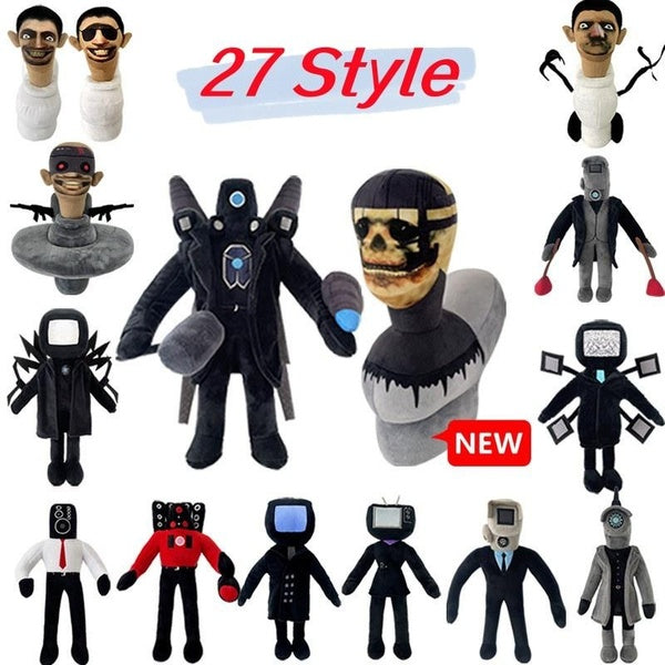 New Skibodi Toilet Plush, Speakerman Bosses Plushies Toys for Fans and Friends Stuffed Animals Doll Christmas Gifts